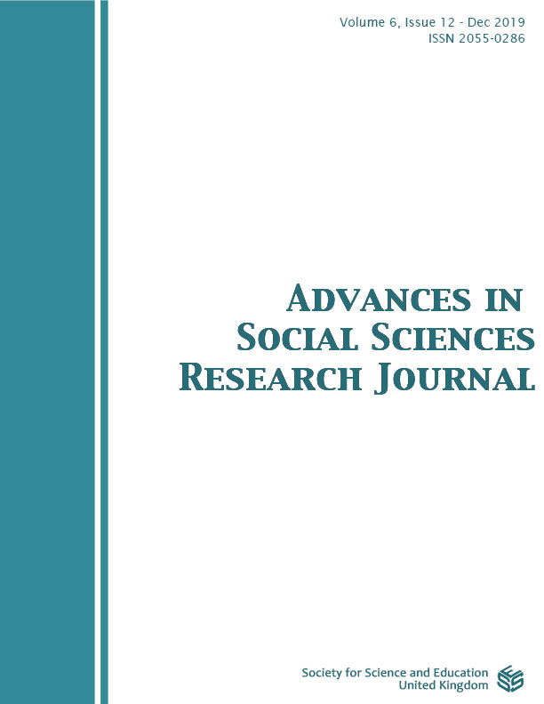 					View Vol. 6 No. 12 (2019): Advances in Social Sciences Research Journal
				